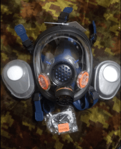 PD-101 Full Face Respirator Gas Mask with Organic Vapor and Particulate Filtration