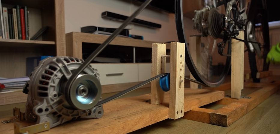 Attach the motor to its stand.