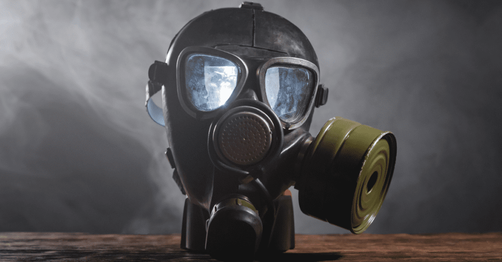 a military gas mask